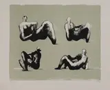 Henry Moore, Untitled, from 'Omaggio a Michelangelo' (Cramer 333) lithograph in colours