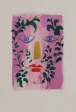 John Piper, Untitled, 'Foliate Head' (Levinson 256) lithograph in colours