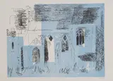 John Piper, Untitled, Traceried Windows' (Levinson 133) lithograph in colours