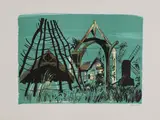 John Piper, Untitled, 'Avoncroft Museum' (Levinson 258) lithograph in colours