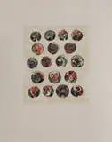 Henry Moore, Untitled, 'Pallas Heads' lithograph in colours