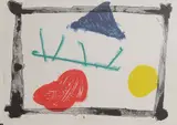 Basil Beattie, Untitled, 'Circus' lithograph in colours