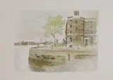 Albany Wiseman, Untitled, 'Wapping Pierhead' lithograph in colours