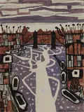 Julian Trevelyan, Untitled, mixed media 27.5 x 20.5cm