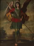 Spanish Colonial School, An Archangel; together with a painting of a similar subject (a pair)