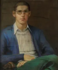 Portrait of a young man by Zdasiuk Maxim, pastel on paper, sold Jun 2012