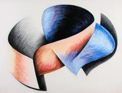 Jonathan Santlofer, Flamenco 2, 1982, pastel on paper