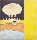 Barry Le Va, Power Plant, 1966, acrylic on canvas