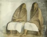 Dos Mujeres Sentadas con Rebozos (B. 25) by Francisco Zúñiga, 1976, Lithograph in colors on Copperplate Deluxe paper, sold Jun 2012