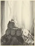 Rockwell Kent, Funeral Pyre, from Beowulf (BJ. 76)