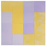 Tim Ebner, Color Cue Q15, 1986-87, enamel on canvas affixed to sixteen panels