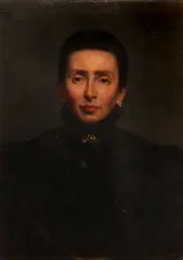 Charles Boom, A portrait of a lady in black, oil on canvas