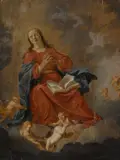 Jan Marienhof, The Virgin of the Cloud, oil on panel
