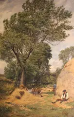 Erskine E. Nicol, A breezy summer day, oil on canvas