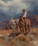 Suzanne Baker, Mountain ride, oil on canvas