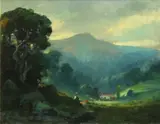 Samuel Tilden Daken, Mount Tamalpais, Marin County, oil on canvas affixed to board