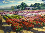 Michael Joseph, Flower farm, 2002, oil on board