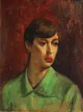 Robert Philipp, Portrait of a young woman in green