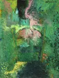 Vladimir Cora, Silla, 1990, oil and acrylic on canvas