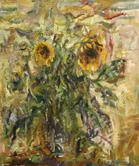 Yuri Gusev, Sunflowers, 1992, oil on canvas