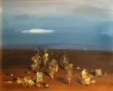 Antonio Sotomayor, Dry Garden, oil on canvas