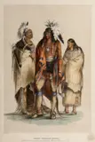 George Catlin, North American Indians, Pl. 1, from the North American Indian Portfolio, 1844-45, Handcolored lithograph on heavy wove paper