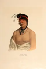 McKenney & Hall, Selected Plates, from The History of the Indian Tribes of North America, 1836-1844, A group of ten lithographs with handcoloring and touches of gum arabic on wove paper, each with title, some with publisher and printer's credits