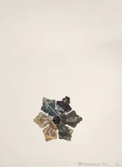 400' and Rising,  from L.A. Flakes (G. 1046) by Robert Rauschenberg, 1982, Color etching with embossing on Georges Duchêne Colombe paper, sold Dec 2012