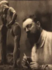 Henri Matisse by Edward Steichen, 1913, Photogravure on tissue; from Camera Work, Number 6, not framed, sold Dec 2012