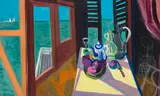 Summer Retreat I by Maurice Freedman, oil on canvas, sold Nov 2012