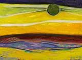 Werner Drewes, Spanish landscape, 1961, oil on canvas