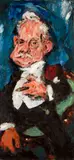 Jack Levine, The Millionaire, oil on canvas
