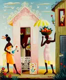 Orville Bulman, Whimsical houses with figures
