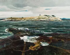 Andrew Wyeth, Little Caldwell's Island, 1940, tempera on panel
