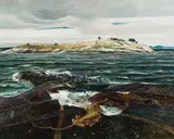 Andrew Wyeth, Little Caldwell's Island, 1940, tempera on panel