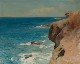 Emil Carlsen, Cliffs along the sea, St. Thomas