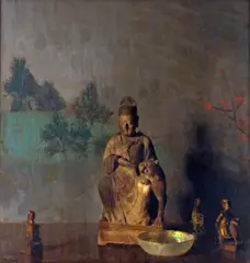 Rain God by Hovsep Pushman, oil on board, sold Nov 2012