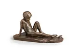 Lindsay Morris Sterling, Young Boy and Frog, bronze with brown patina
