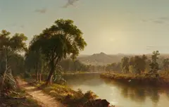 David Johnson, On the Wallkill River, Ulster County, New York, 1869, oil on canvas