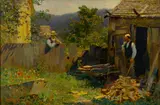 Edward Henry Potthast, Chopping wood