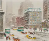 Guy Carleton Wiggins, Looking Down Fifth Avenue