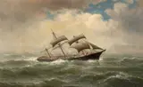 William A. Coulter, Sailing ship in rough seas