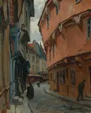 Jules Eugene Pages, A view of a French street
