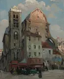 Jules Eugene Pages, A busy evening on a French street