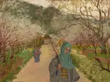 Theodore Wores, Viewing the plum blossoms of Sugita