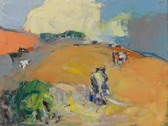 Selden Connor Gile, Cows and Pasture, oil on canvas