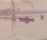 William Clapp, Rose Mist, 1924, oil on board