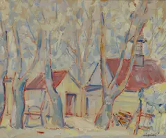 Louis Siegriest, Cottages, 1928, oil on board