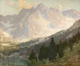 The Topmost Peak by Edgar Alwin Payne, oil on canvas, sold Dec 2012