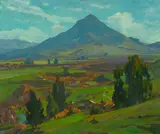 William Wendt, Landscape near San Luis Obispo, oil on canvas